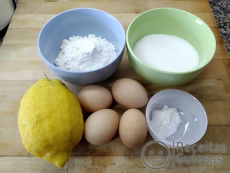 Pão de Ló com apenas 5 ingredientes