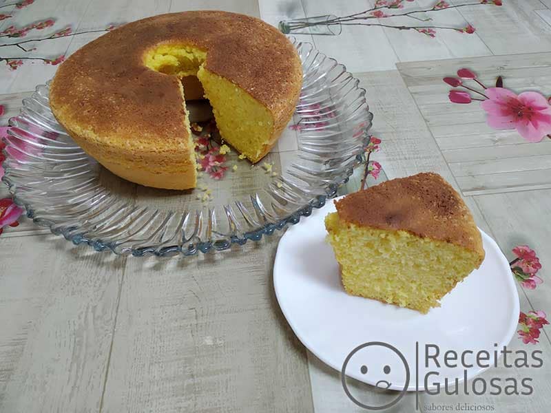 Pão de Ló com apenas 5 ingredientes