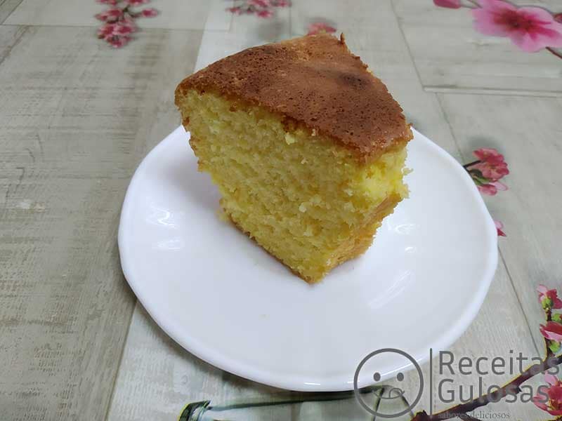 Pão de Ló com apenas 5 ingredientes